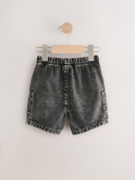 Шорты джинсовые карго для мальчика Next AG7-273, Темно-серый