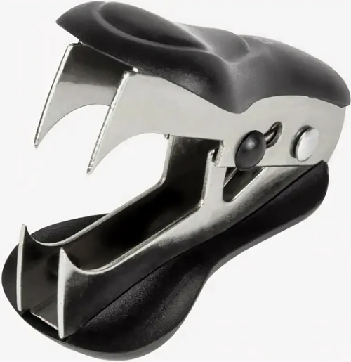 Антистеплер для скоб №10 и№24/6 Браунберг ST-100 c фиксатором черный