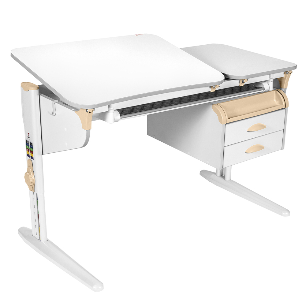 Растущая парта Дэми СУТ 45 с лотком и тумбой ТСН.05 (1200×565 мм)