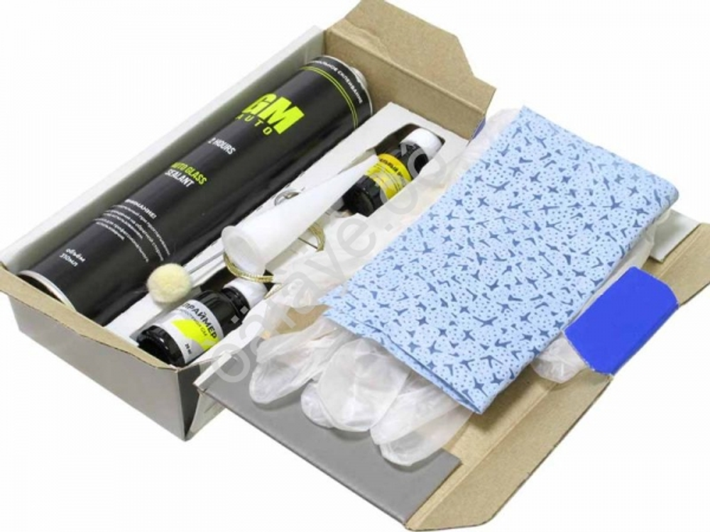 Клей-набор для вклейки стекла "GM-AUTO" премиум 82093 со струной