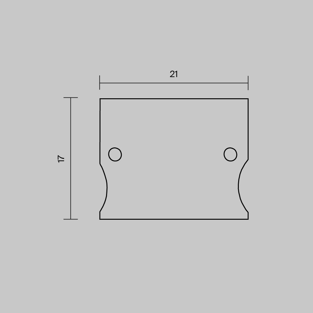 Комплект заглушек (для профиля 41×51) 2 шт., Maytoni ALM-4151-EC 642057