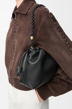 Loewe Сумка Flamenco среднего размера из мягкой кожи ягненка наппа, черный