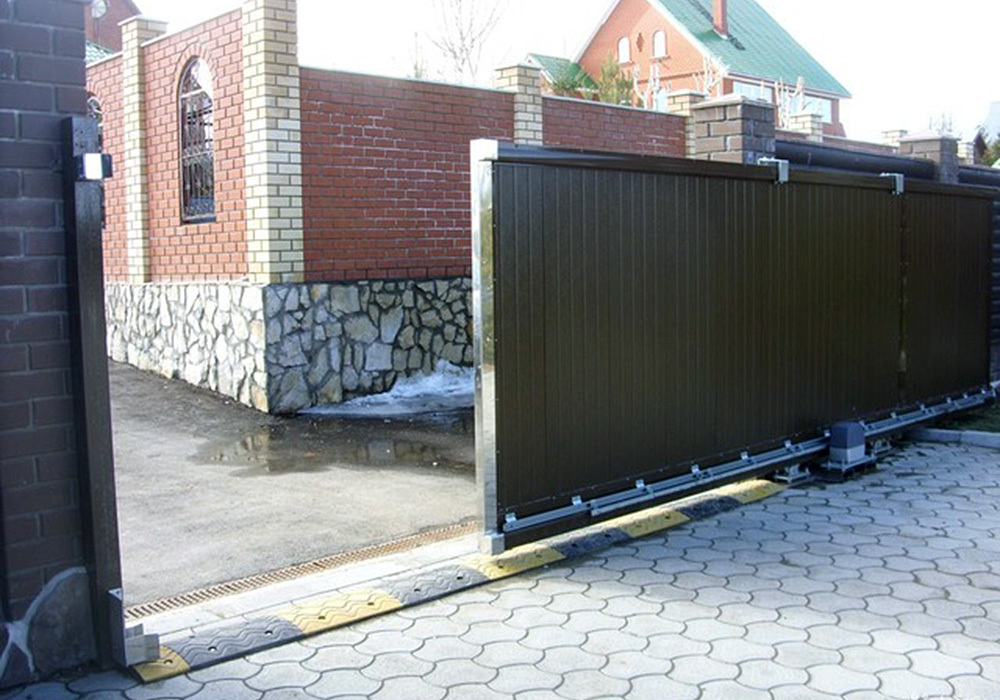 Ворота откатные кованые 22