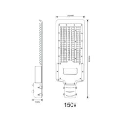 Светильник уличный светодиодный ЭРА SPP-502-0-50K-200 200Вт 5000К IP65 КСС Ш