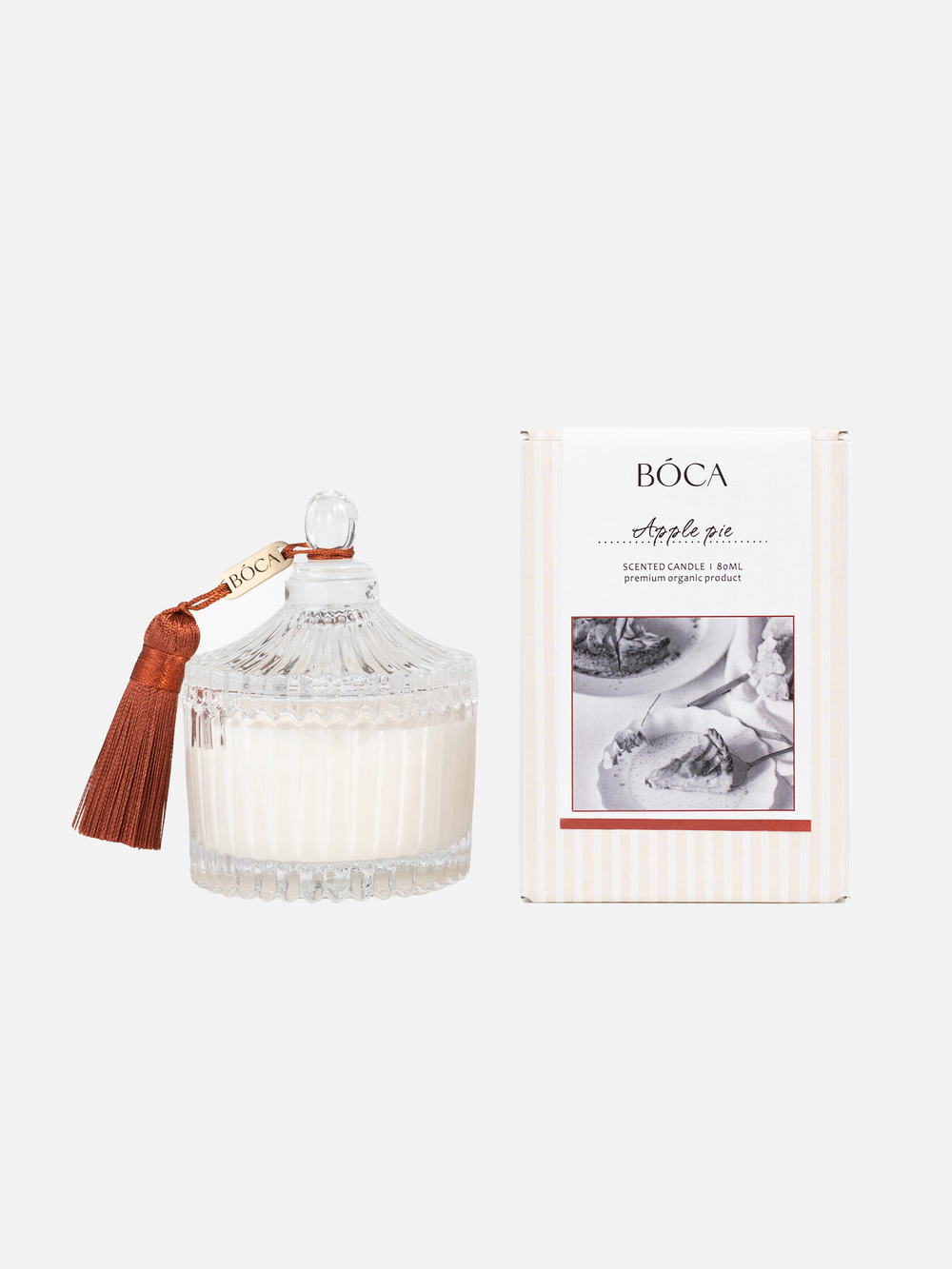 BOCA AROMA Свеча Crystal APPLE PIE, 80мл.