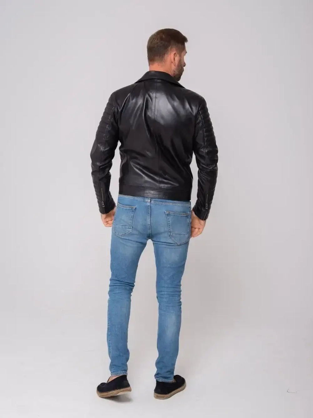 Косуха мужская  кожаная,  куртка мужская