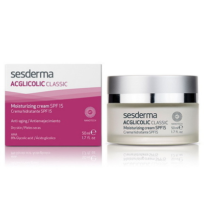 Acglicolic Classic Cream SPF 15 Sesderma | Крем увлажняющий с гликолевой кислотой СЗФ 15