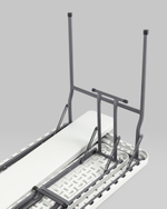 Комплект стола и двух скамеек Кейт белый