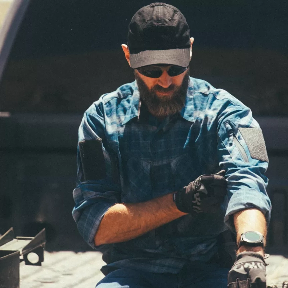 Рубашка MBDU NL Polyester Helikon (Western Blue Plaid)