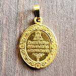 Нательная именная икона святая Валерия с позолотой кулон медальон с молитвой