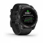 Смарт-часы Garmin Epix Pro (Gen 2) Sapphire Edition 51 мм, титановый угольно-серый, DLC, черный силиконовый ремешок, 010-02804-01