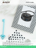 USB-хаб A4Tech HUB-30 USB 3.0 черный