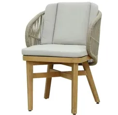 Стул с подушками Mali из массива эвкалипта