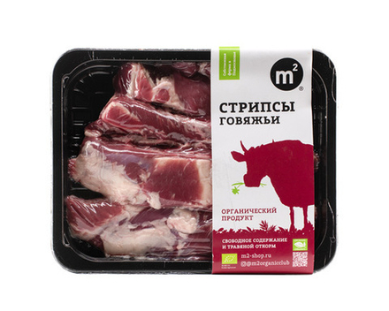 Стрипсы говяжьи межреберная часть, Ферма М2, 400гр