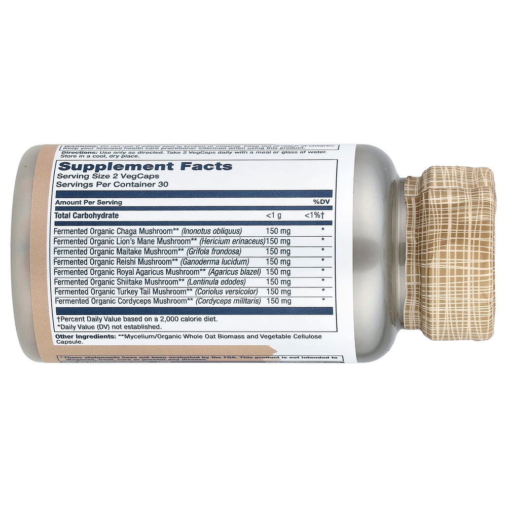 Solaray, Fermented Mushroom Complete™, 60 растительных капсул