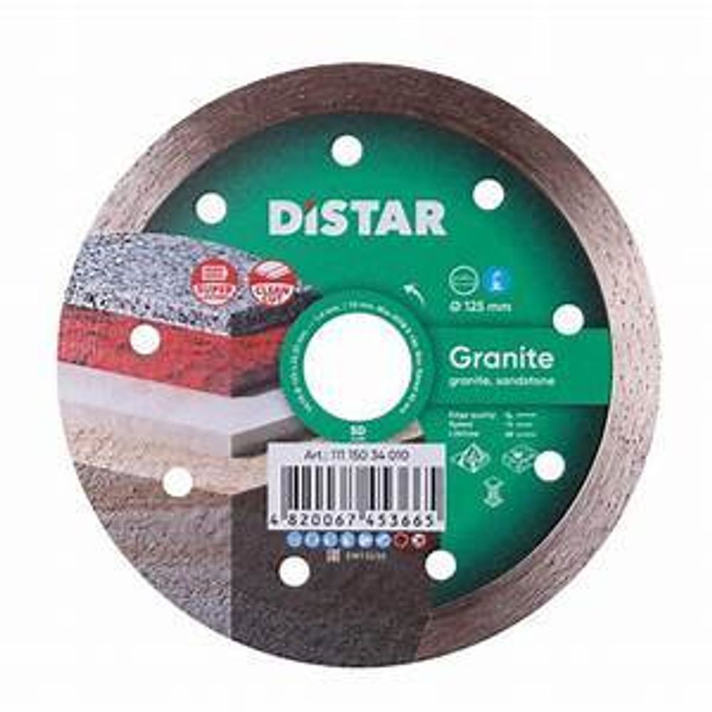 Диск алмазный 1A1R Granite Econom 125*1.4*7*22,23  &quot;МOS-DISTAR&quot;