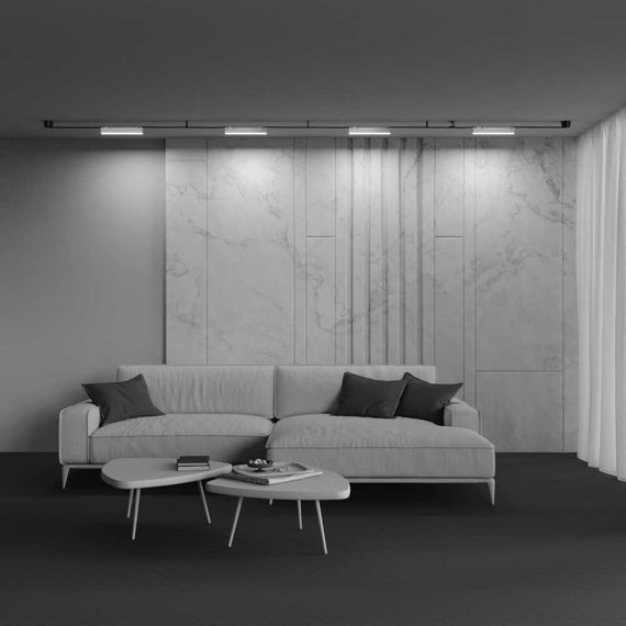 Подвесной светодиодный светильник Maytoni Technical Pendant system Parity Basis TR129B-12W4K-W