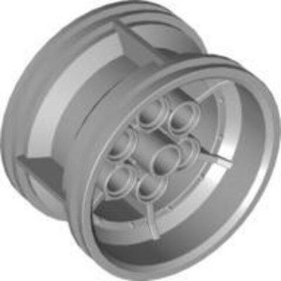 Lego Колесо 43,2x26 6 отверстий под пальцы (светло-серый) 56908 / 4634091 / 6276854