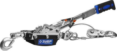 Лебедка ЗУБР ″Профессионал″ автомобильная, тросовая, 4т