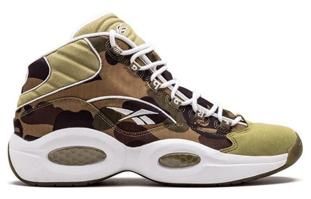 Кроссовки Reebok Question Mid Mita X Bape 1St Camo