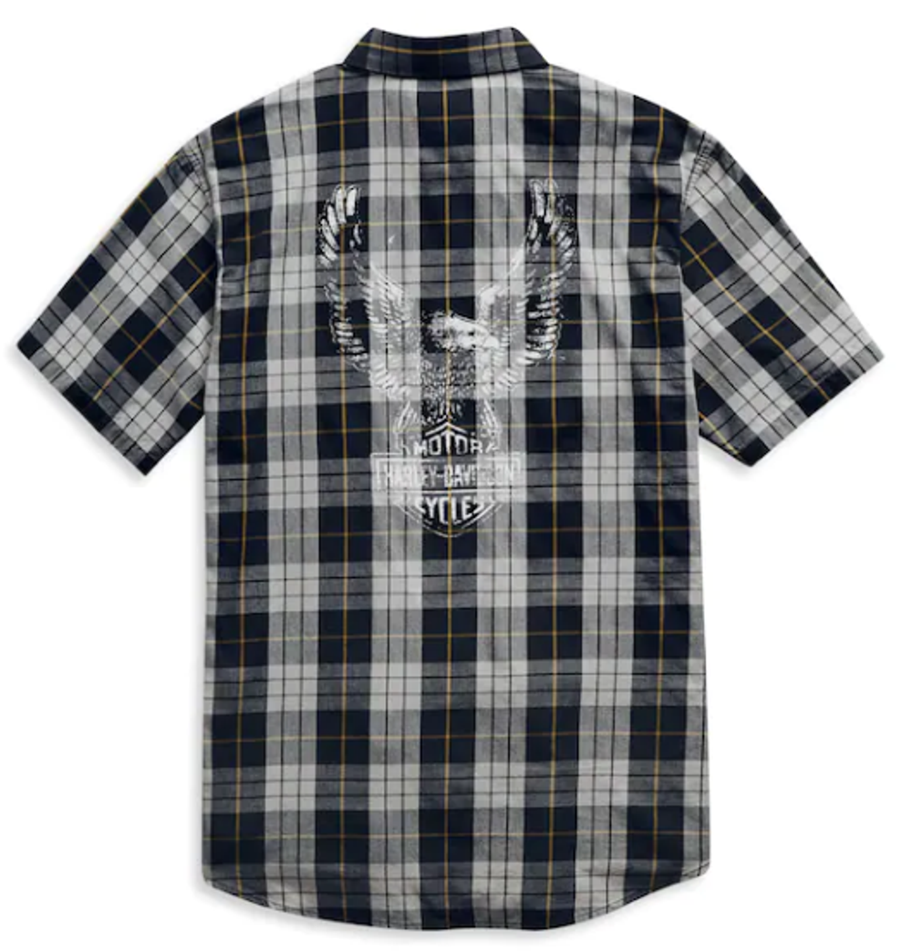 Рубашка Men's Eagle Logo Plaid Harley-Davidson