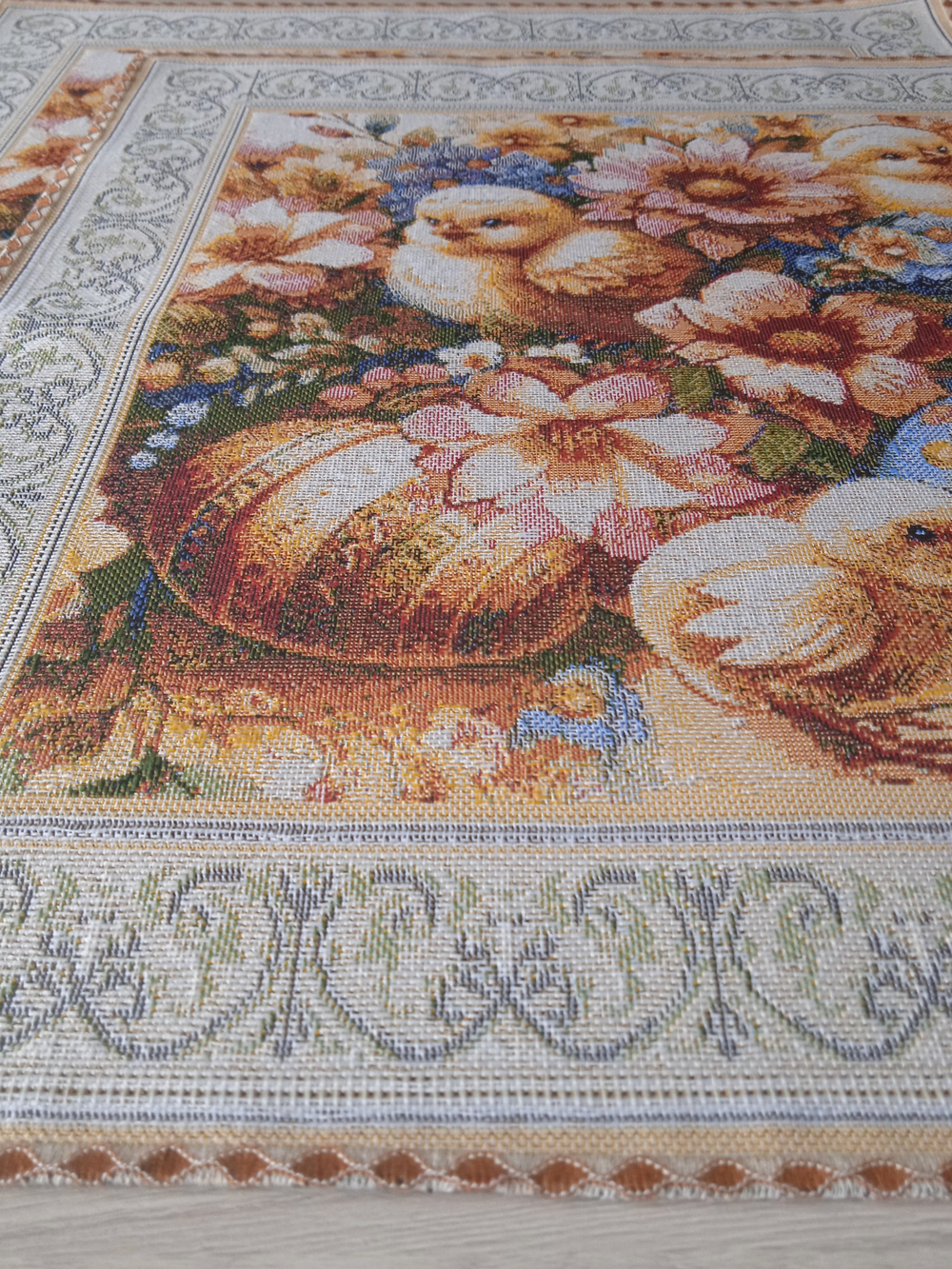 Декоративная гобеленовая салфетка Благодать 40х40 см