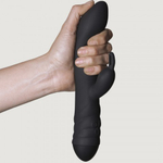 Вибратор-массажер с функцией ротации Twister черный от Adrien Lastic