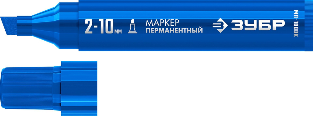 ЗУБР МП-1000К синий, 2-10 мм, клиновидный перманентный марке (06333-7)