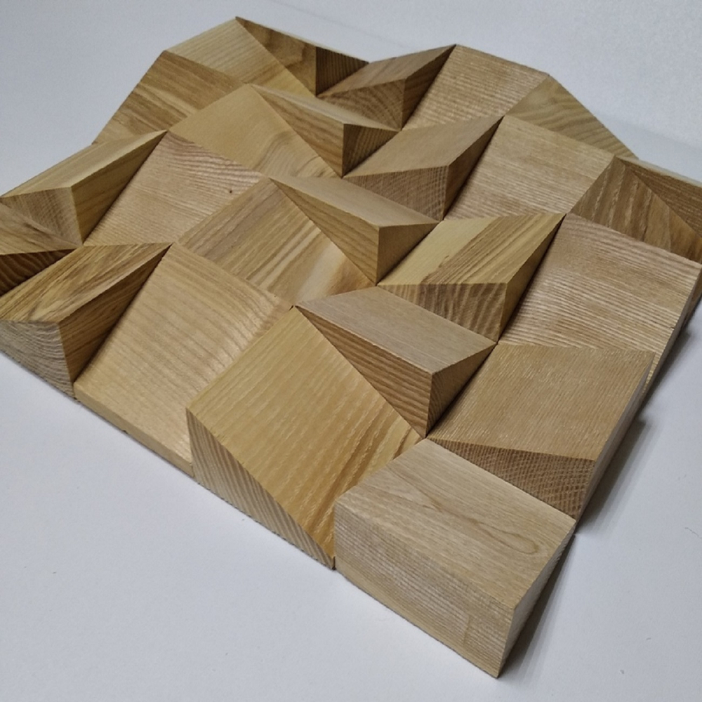 Деревянная мозаика для стен Wood Mosaic Дуб Акустическая панель