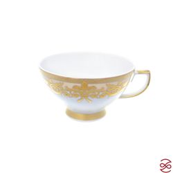 Набор чайных пар Falkenporzellan Natalia creme gold 220мл