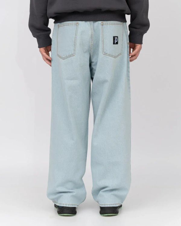 Джинсы Lucky голубые - фото 3