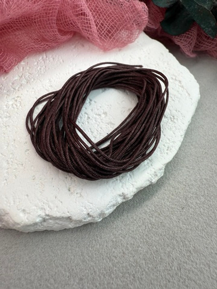 Шнур для плетения браслетов 0,8 мм, Шоколадный (5 м)