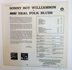 Винтажная виниловая пластинка LP Sonny Boy Williamson More Real Folk Blues (Югославия 1983)