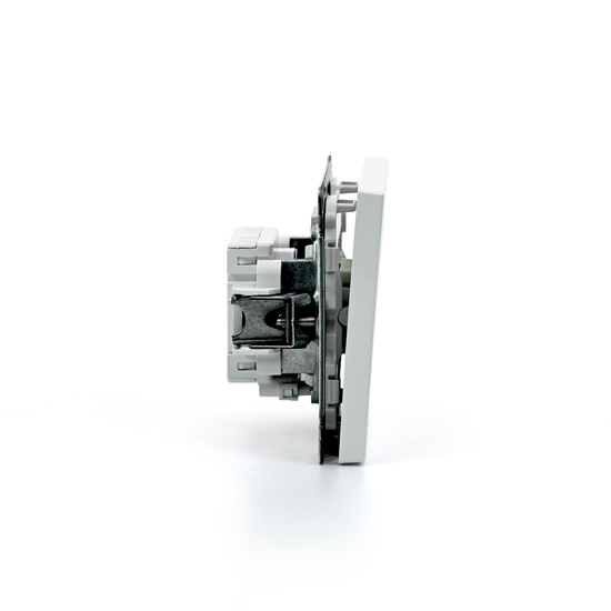 Выключатель кнопочный 1-кл. ArtGallery 10А с подсветкой механизм бел. SE GAL000116