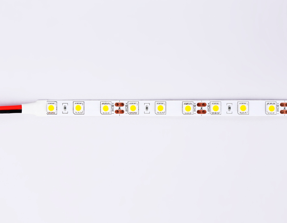 Светодиодная лента GS4001 5050 60Led/ 14.4W m/ 24V IP20 3000K 5m (2 конт.)