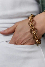 HMG 1275 Matt gold 2 см Браслет арт.1350