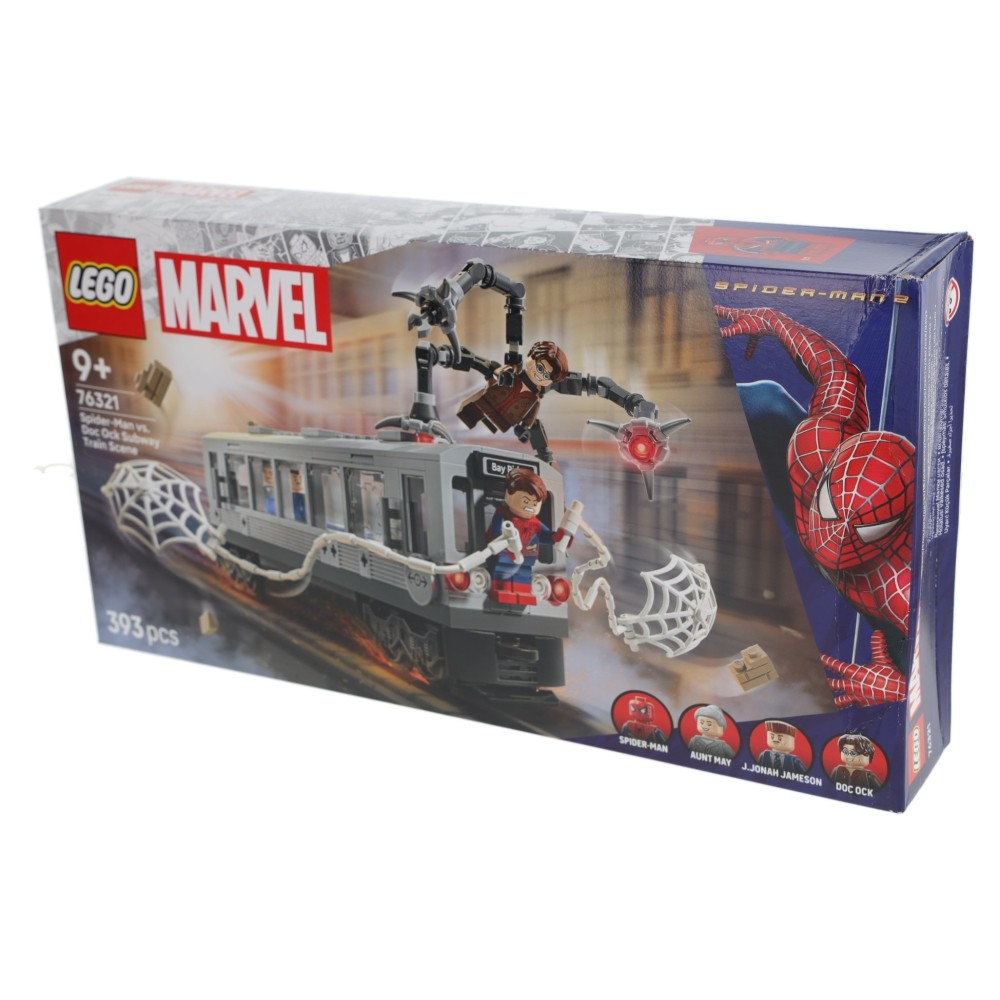 Конструктор LEGO Marvel 1973 76321 Человек-паук против Доктора Осьминога сцена в метро — фото 4