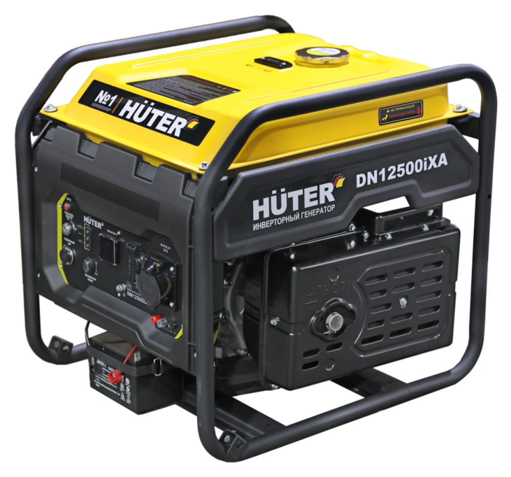Инверторный генератор Huter DN12500iXA электростартер