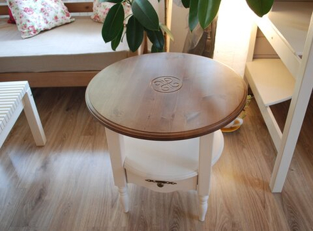 арт. 2034 Стол (низкий) Кантри 660х660х495