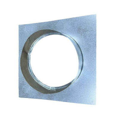 Площадка торцевая D250 мм 310x310 мм оцинкованная