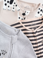 Комбинезон / Cлип для малышей Next F35-908, 3 шт., Серый, Бежевый