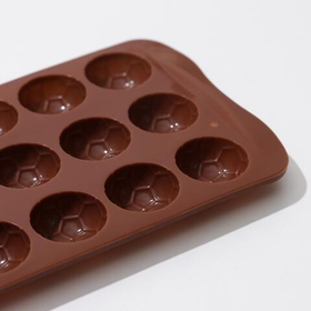 Форма силиконовая Шоколадные мячики 21х10,5х1,5 см, 18 ячеек
