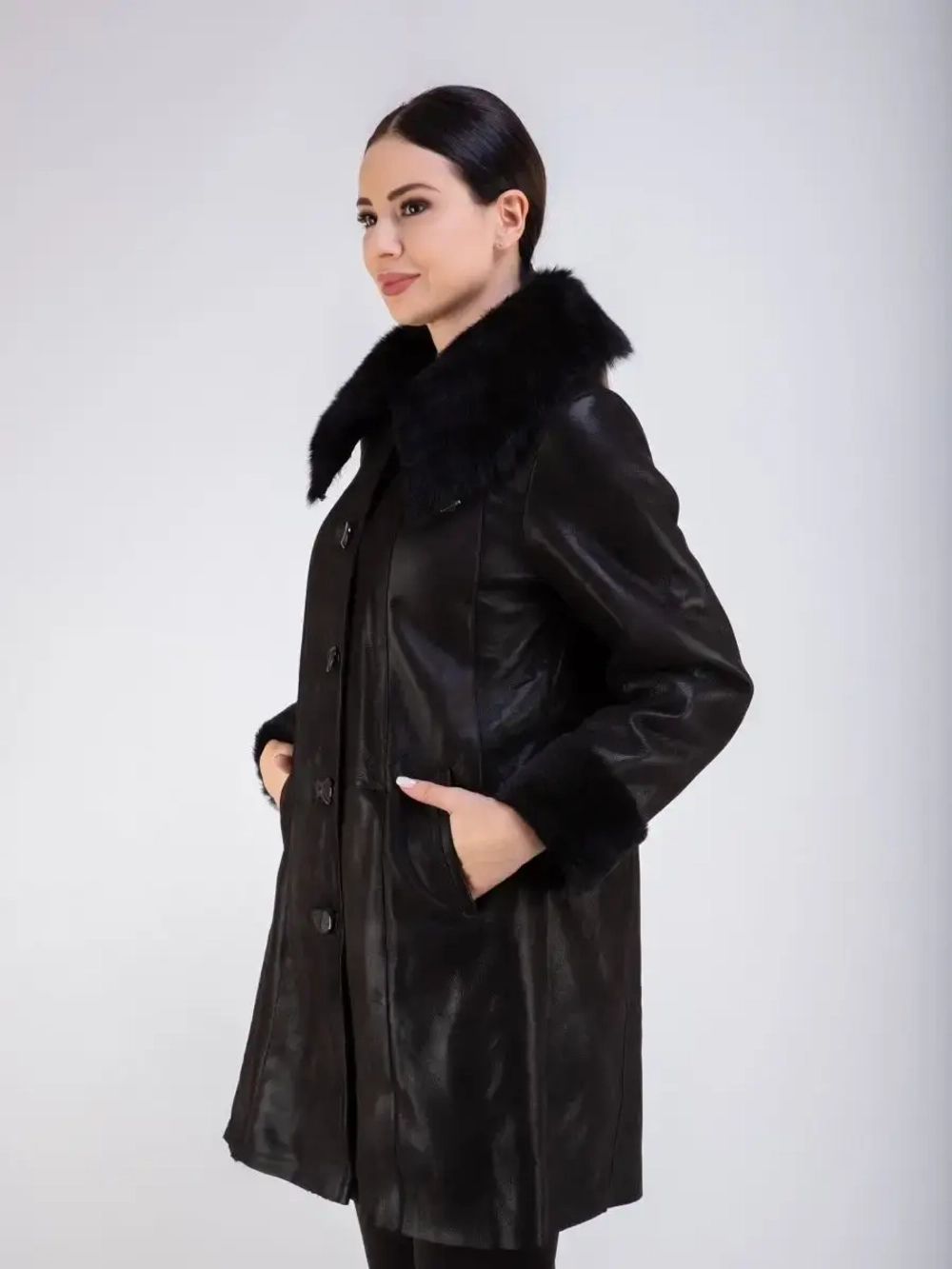 Дубленка натуральная длинная Турция