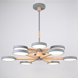 Люстра на штанге TURNA DBL L12 Gray