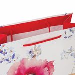 Пакет подарочный 26x12,7x32,4 см, ЗОЛОТАЯ СКАЗКА "Красные и желтые маки", ламинированный, 606584