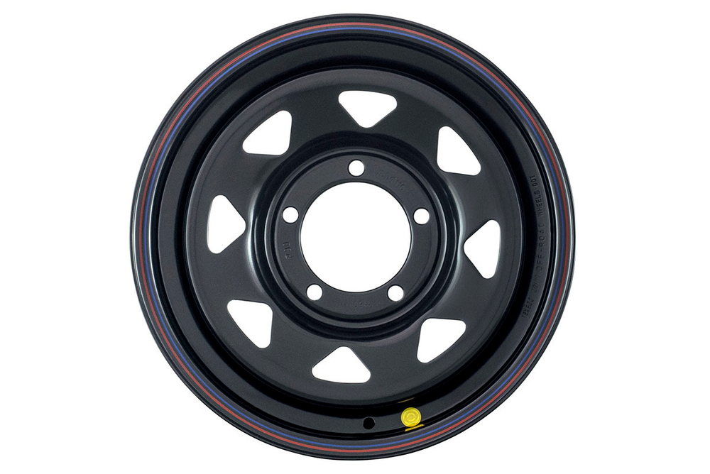 Диск усиленный УАЗ стальной черный 5x139,7 8xR16 d110 ET+25 (треуг. мелкий)