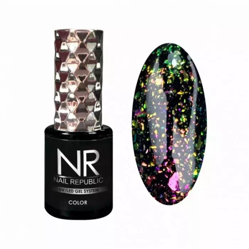 Nail Republic Гель-лак 001 Galaxy Pink-green, 10 мл