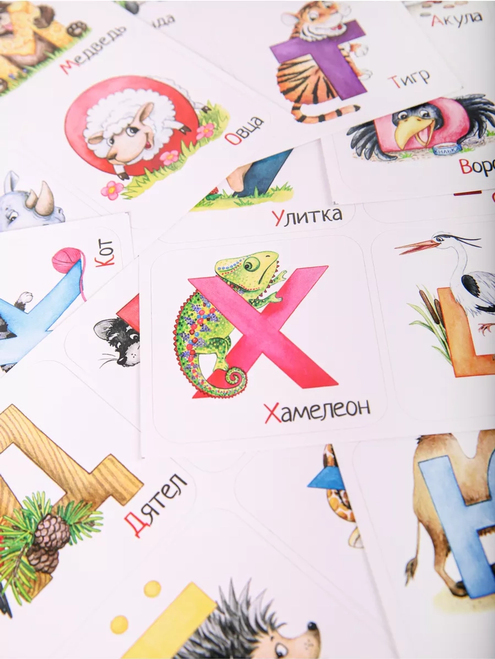 Наклейки русский алфавит, стикеры