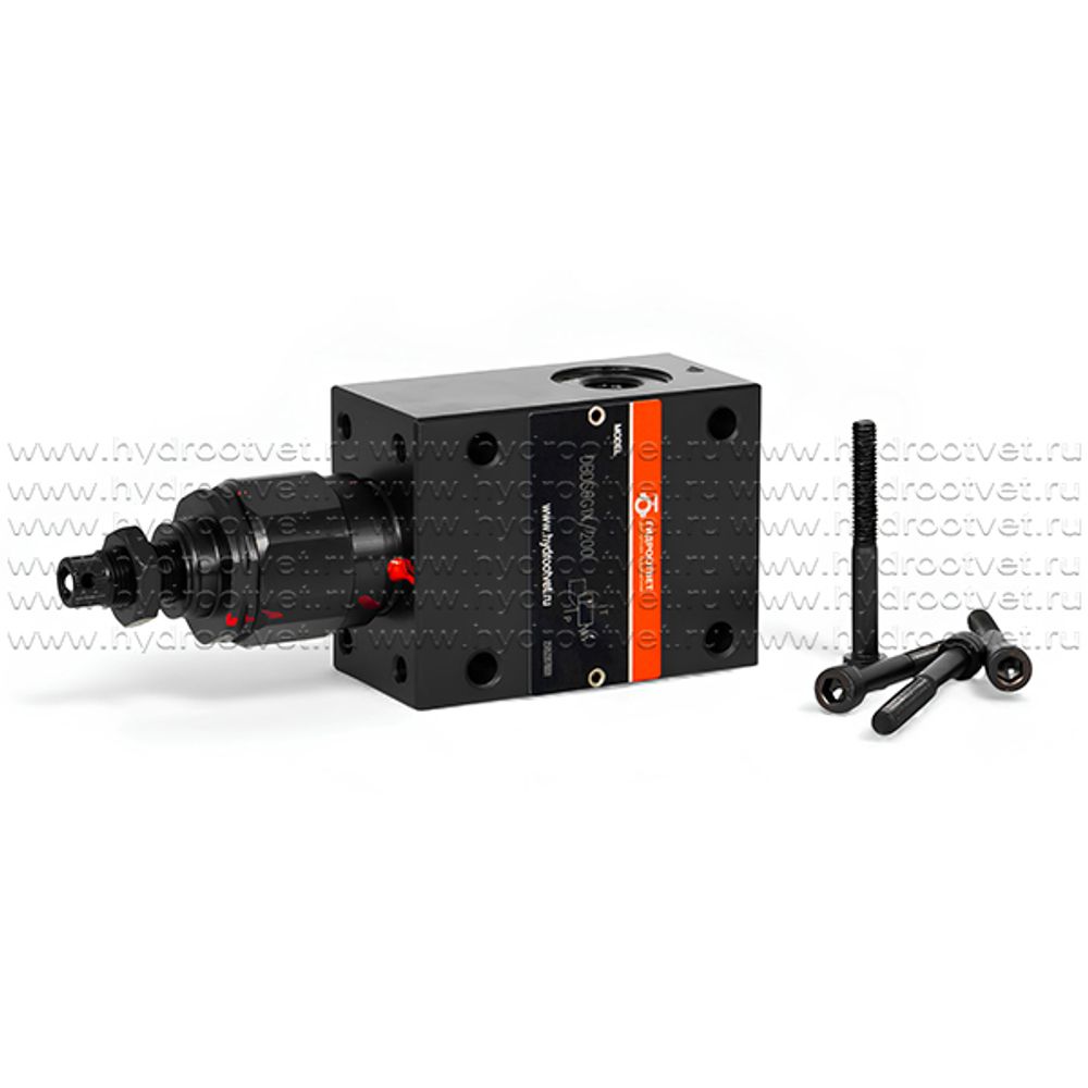 DBDS6G1X/200 - Предохранительный клапан прямого управления Ду6, давление регулировки до 200 бар, тип монтажа - резьбовой, элемент регулировки S = винт