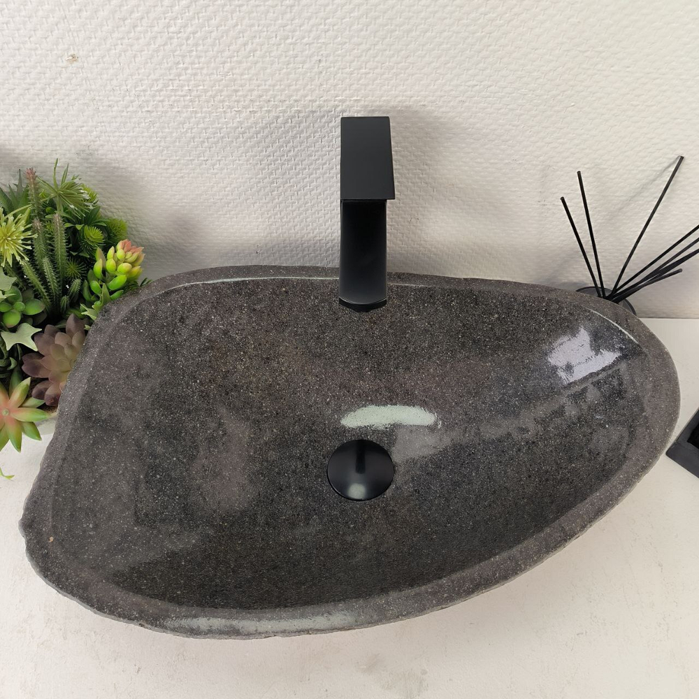 Раковина из речного камня RS-65078 53*35*15 0857